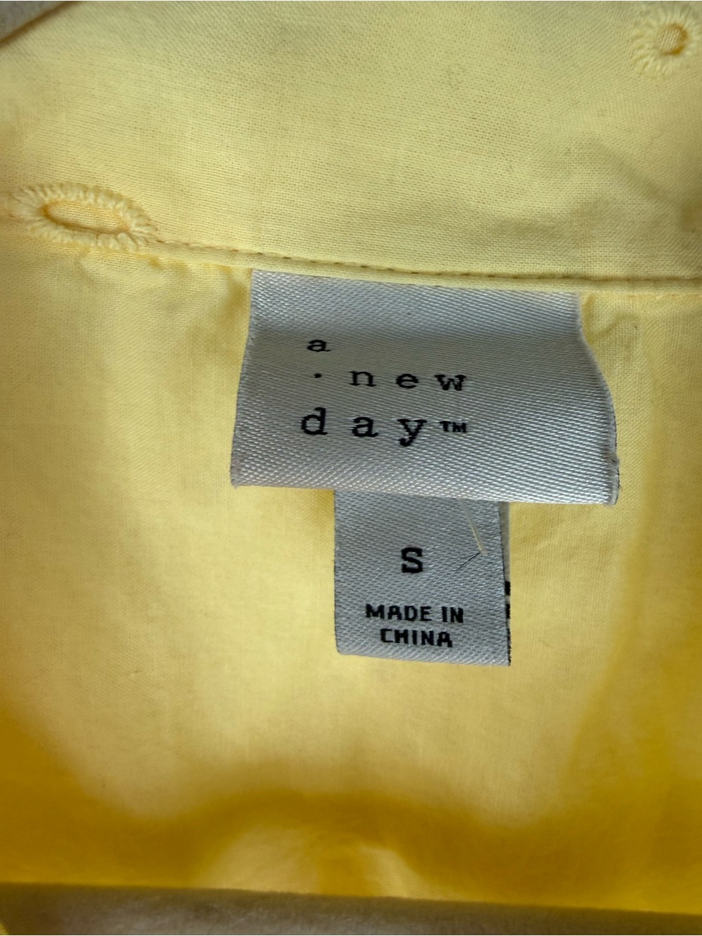 a new day Yellow Eyelet High Waist Shorts and blouse set size S - Picture 6 of 13